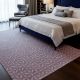 Handmade Abstract Cotton and Wool Handknotted Rug for Contemporary Floors